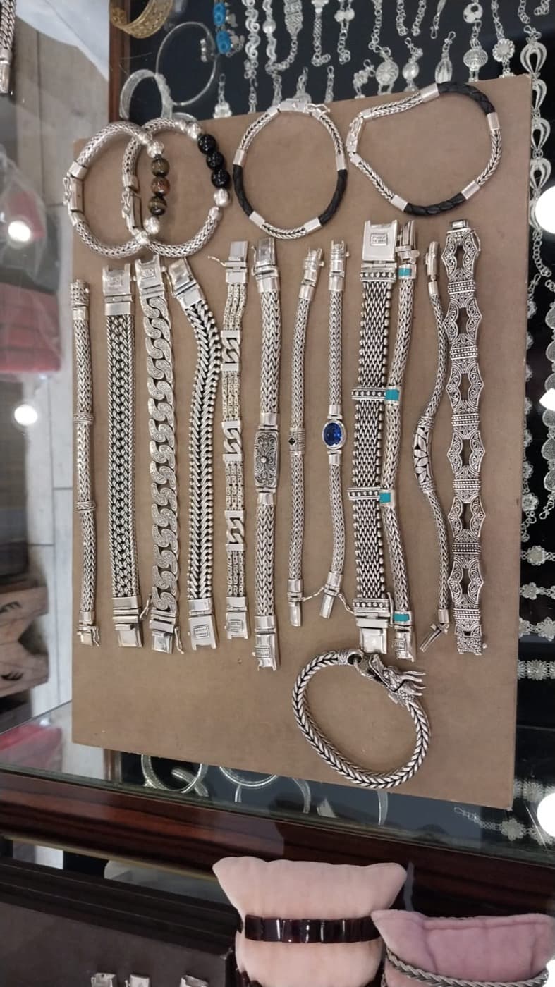 Silver bracelets