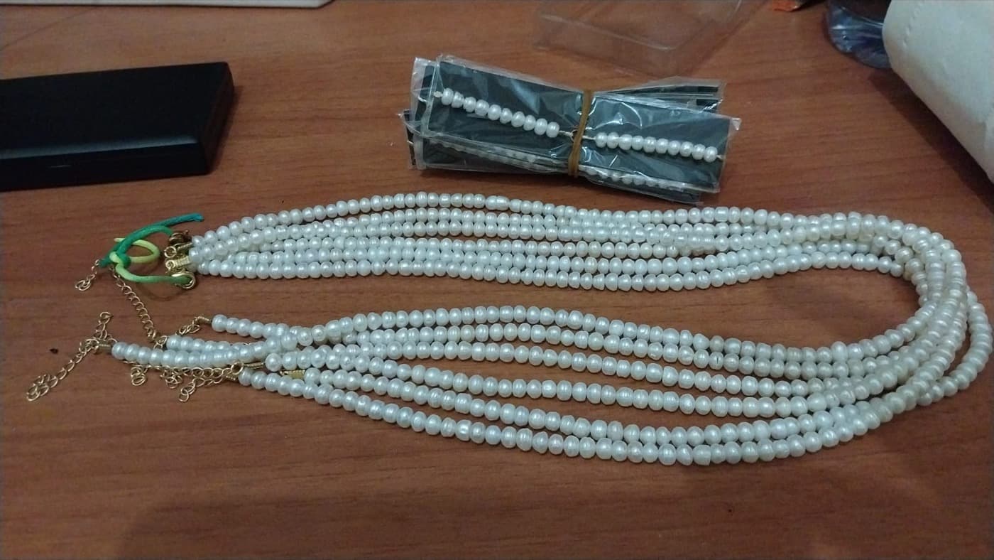 Pearl necklaces