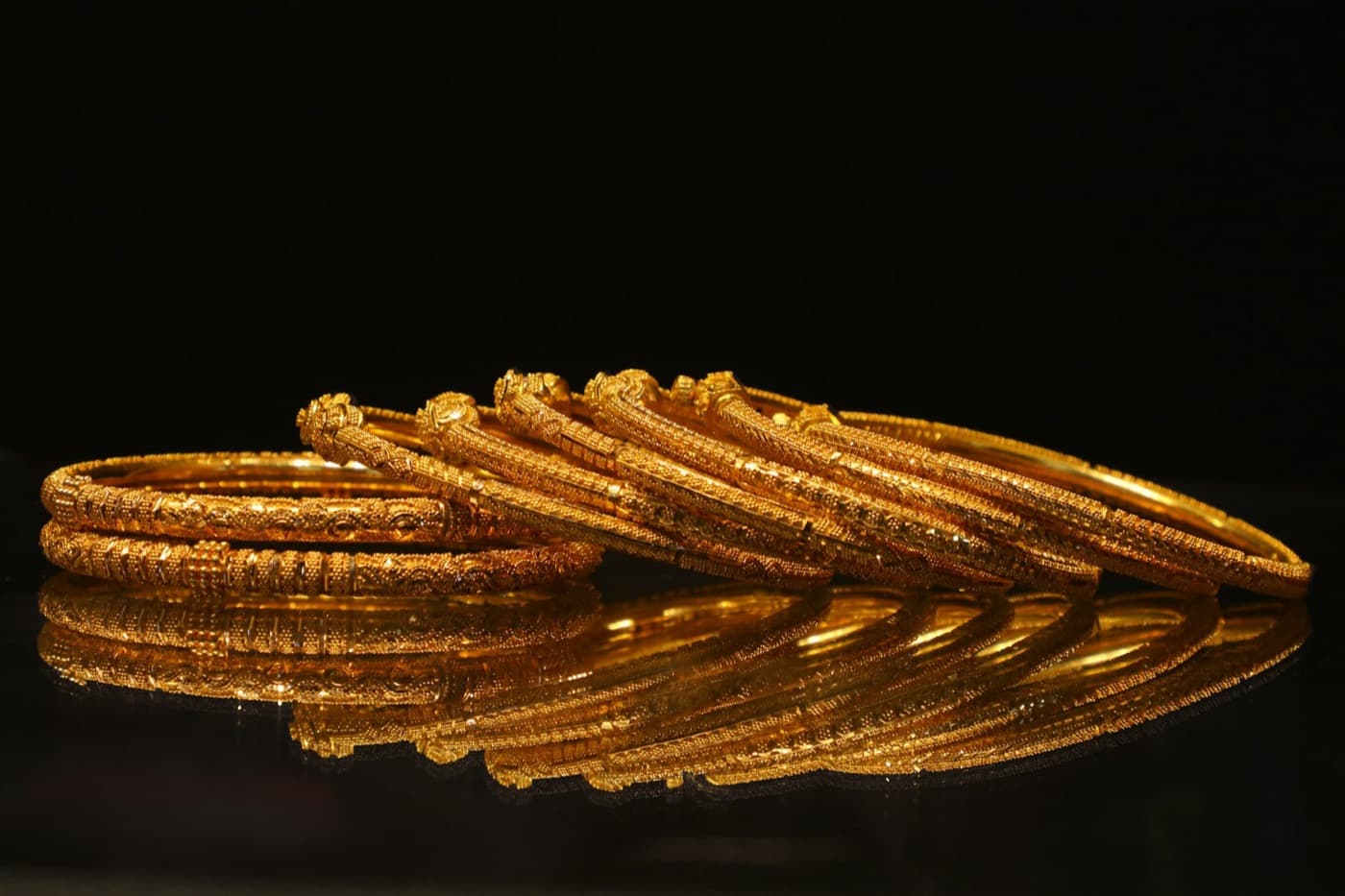 Gold bangles
